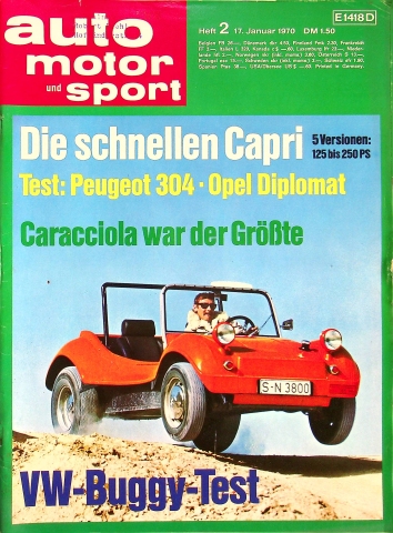 Deckblatt Auto Motor und Sport (02/1970)